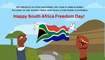 Free South Africa Freedom Day Card Template to Edit Online