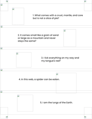 Free Earth Riddle Template to Edit Online