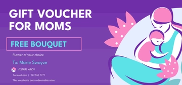 Free Mother Voucher Template to Edit Online