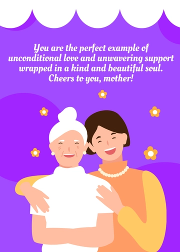 Free Mother Message Template to Edit Online