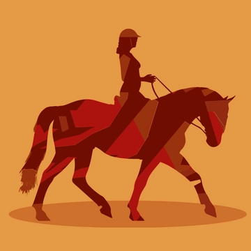 Free Horse Race Art Template Clipart to Edit Online