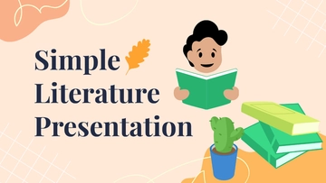 Free Simple Literature Presentation Template to Edit Online Free Simple Literature Presentation Template to Edit Online