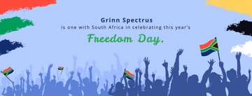 Free South Africa Freedom Day Facebook Cover Banner Template to Edit Online