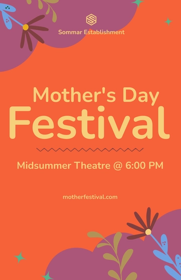 Free Mother's Day Event Poster Template to Edit Online