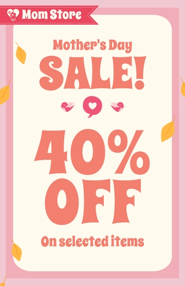 Free Mother's Day Advertisement Poster Template to Edit Online