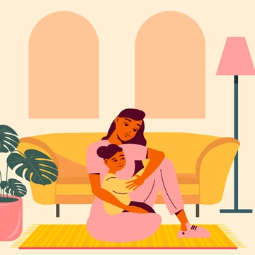 Free Mother Clipart Template to Edit Online