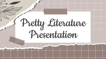 Free Pretty Literature Presentation Template to Edit Online Free Pretty Literature Presentation Template to Edit Online