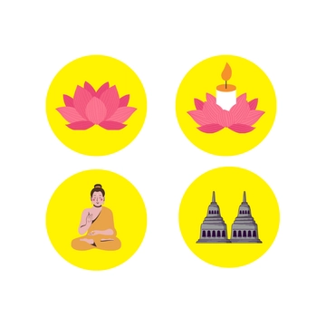 Free Vesak Icons Template to Edit Online