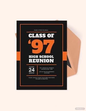 High School Class Reunion Invitation Template