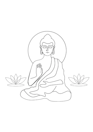 Free Vesak Drawing Template to Edit Online
