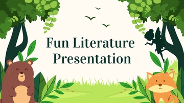 Free Fun Literature Presentation Template to Edit Online