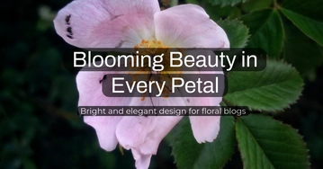 Free Flowers Blog Banner Template to Edit Online
