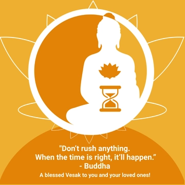 Free Vesak Whatsapp Post Template to Edit Online