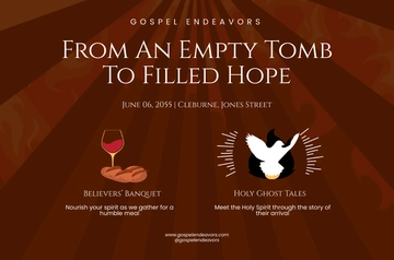Free Pentecost Sunday Banner Template to Edit Online