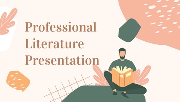 Free Professional Literature Presentation Template to Edit Online