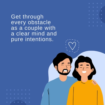 Free Couple Appreciation Month Whatsapp Post Template to Edit Online