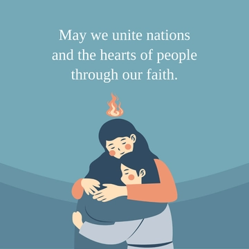 Free Pentecost Sunday Whatsapp Post Template to Edit Online