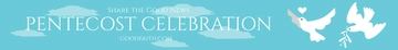 Free Pentecost Sunday Website Banner Template to Edit Online