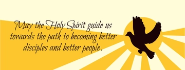 Free Pentecost Sunday Facebook Cover Banner Template to Edit Online