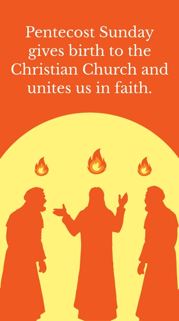 Free Pentecost Sunday Whatsapp Status Template to Edit Online