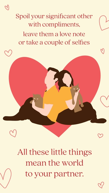 Free Couple Appreciation Month Whatsapp Status Template to Edit Online