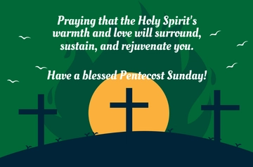 Free Pentecost Sunday Card Template to Edit Online