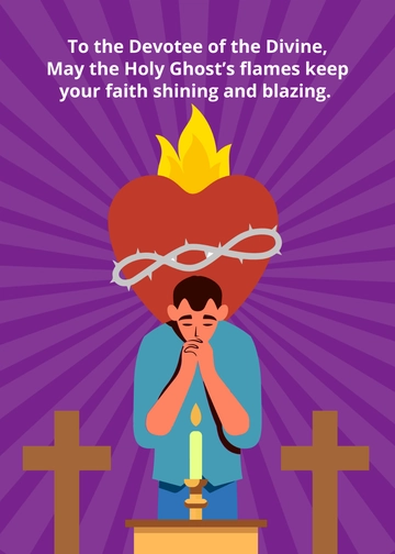 Free Pentecost Sunday Greeting Template to Edit Online