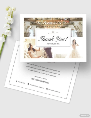 Photography Thank You Card Template