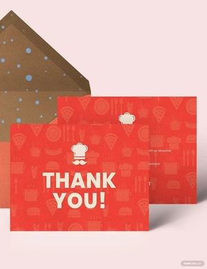 Restaurant Thank You Card Template