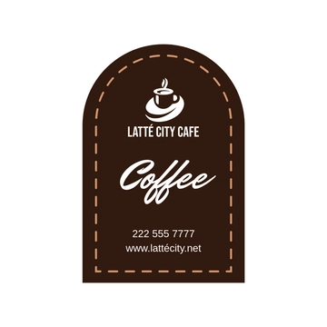 Free Coffee Label Template to Edit Online