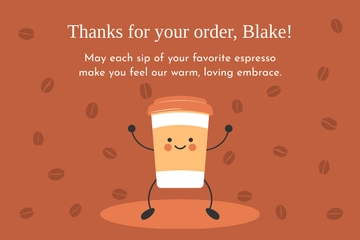 Free Coffee Postcard Template to Edit Online