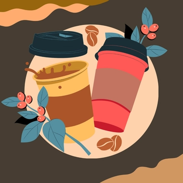 Free Coffee Artwork Template Clipart to Edit Online