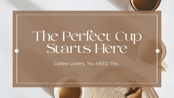 Free Coffee Youtube Thumbnail Cover Template to Edit Online