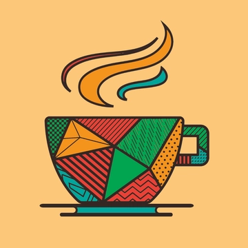 Free Coffee Art Template Clipart to Edit Online