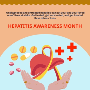 Free Hepatitis Awareness Month Linkedin Post Template to Edit Online