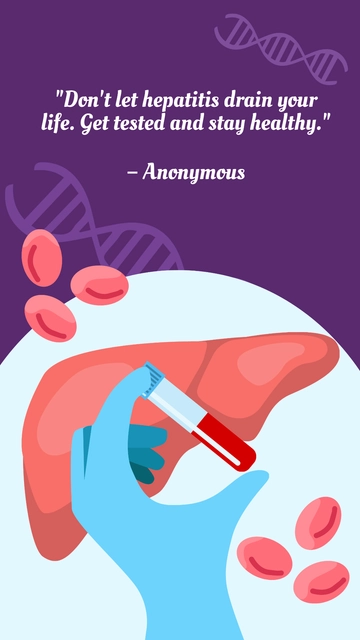 Free Hepatitis Awareness Month Quote Template to Edit Online