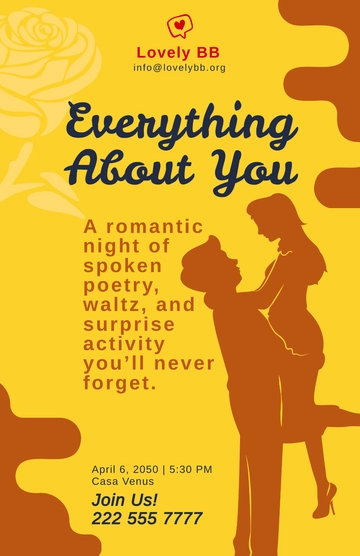 Free Couple Appreciation Month Event Template to Edit Online