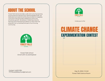 Free Climate Change Brochure Template to Edit Online
