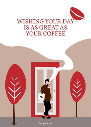 Free Coffee Wishes Template to Edit Online