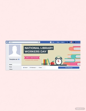 National Library Workers Day Facebook Event Cover Template