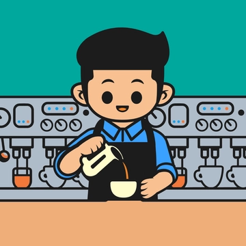 Free Coffee Cartoon Template Clipart to Edit Online