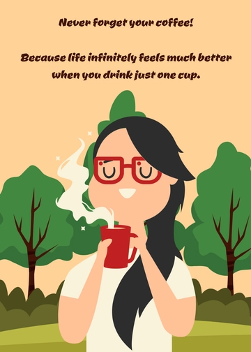 Free Coffee Greeting Template to Edit Online
