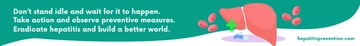 Free Hepatitis Awareness Month Website Banner Template to Edit Online