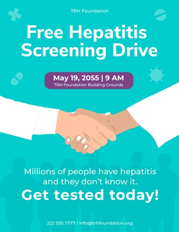 Free Hepatitis Awareness Month Flyer  Template to Edit Online