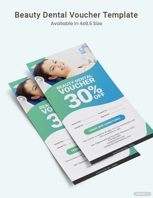 Beauty Dental Voucher Template