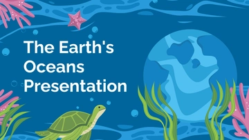 Free The Earth's Oceans Presentation Template to Edit Online