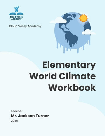 Free World Climate Workbook Template to Edit Online