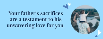 Free Father Facebook Cover Banner Template to Edit Online
