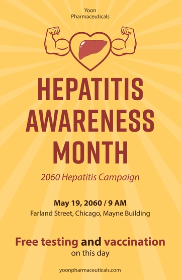 Free Hepatitis Awareness Month Event Template to Edit Online