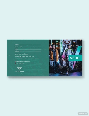 Blank Money Voucher Template